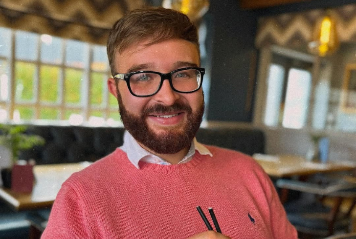 Christopher Sharratt smiling without enhancements